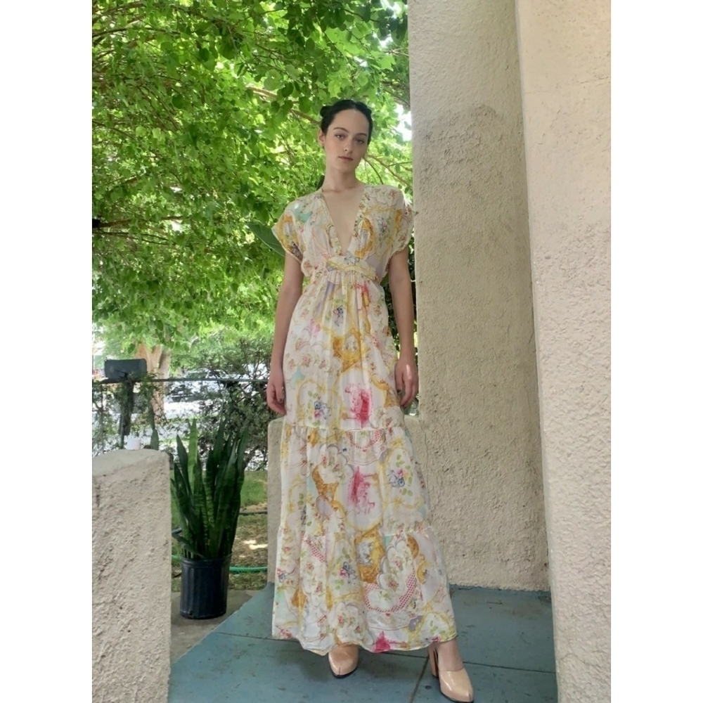 DAUGHTERS OF THE REVOLUTION // ltd ed plunge butterfly print maxi dress - Picture 10 of 16